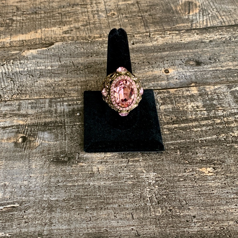 Heidi Daus Pink Statement Ring, 10